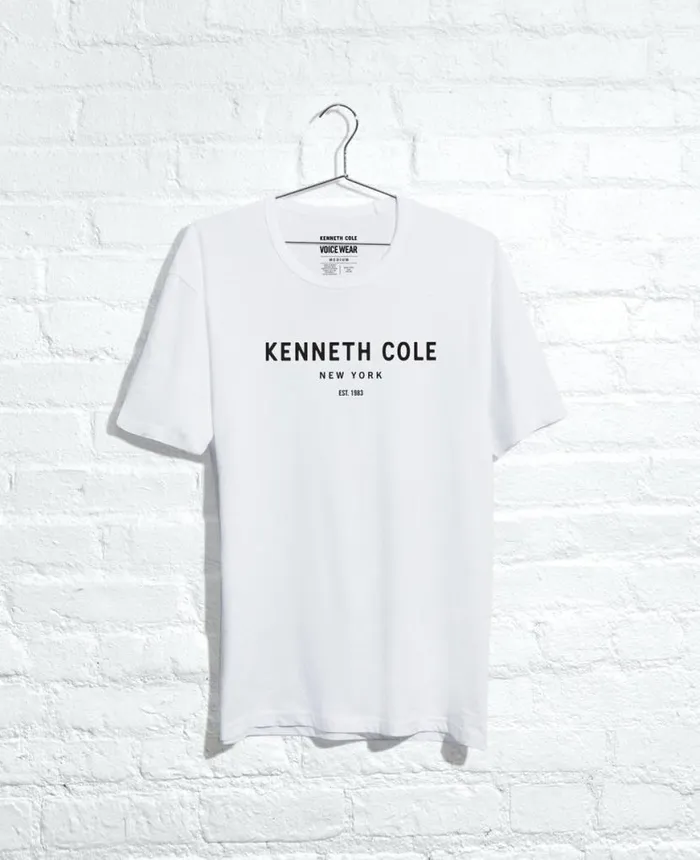 Site Exclusive 1983 Logo TShirt White Men Kenneth Cole Polos and TShirts