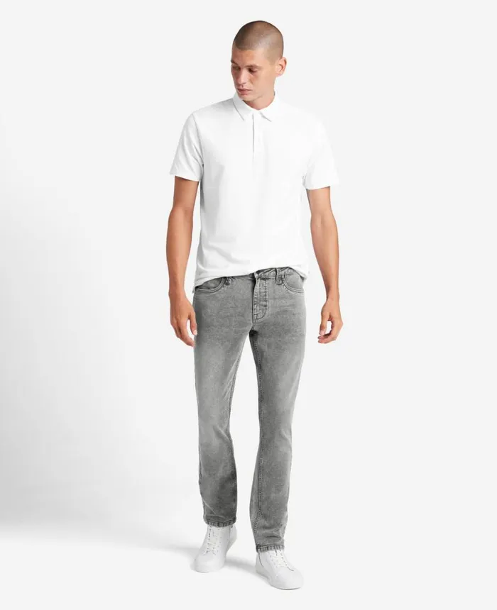 SlimFit Recycled Stretch Denim Jeans Lehr 8211 Acid Wash Grey Men Kenneth Cole Denim