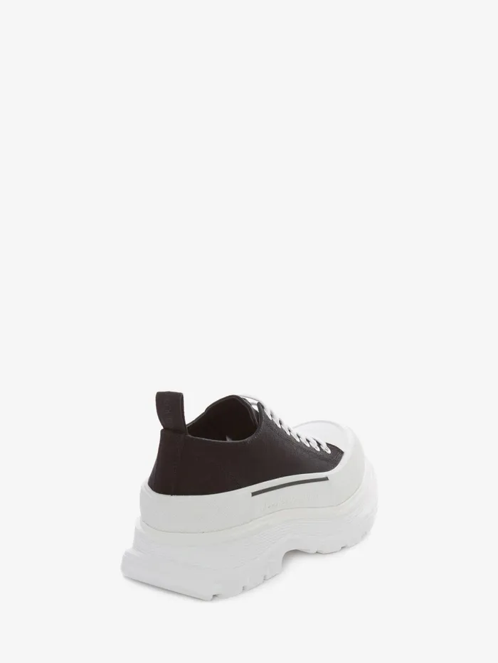 Sneakers Women Alexander McQueen Tread Slick Lace Up Blackwhite