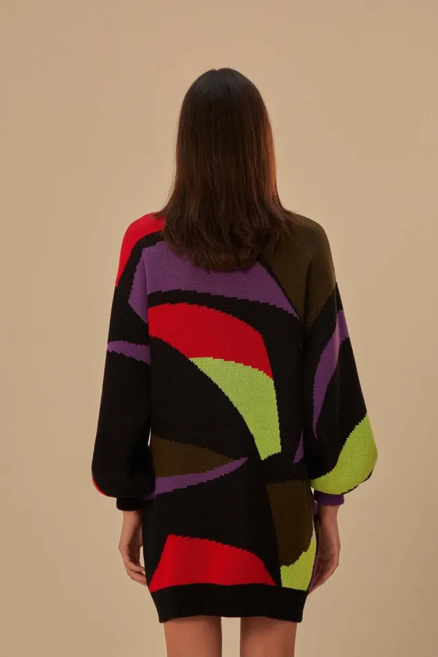Sweaters and Sweatshirts Women FARM Rio Tucano Kambo Knit Sweaterdress