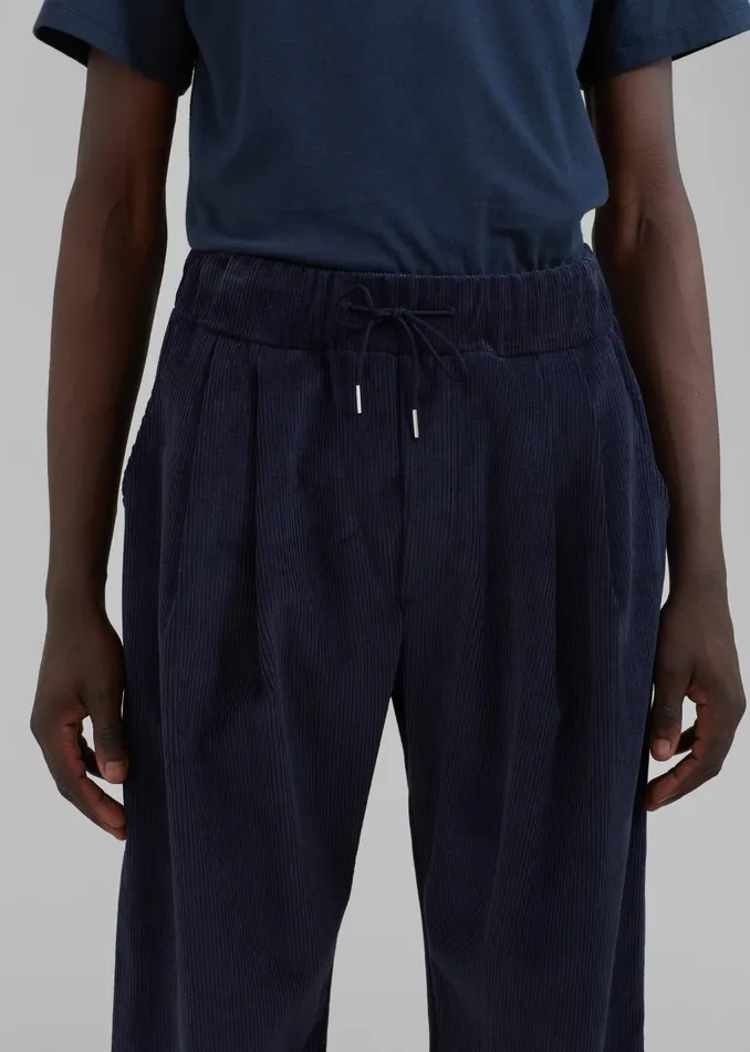 The Frankie Shop Bottoms Men Camden Corduroy Pants 8211 Navy