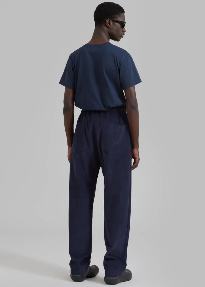 The Frankie Shop Bottoms Men Camden Corduroy Pants 8211 Navy