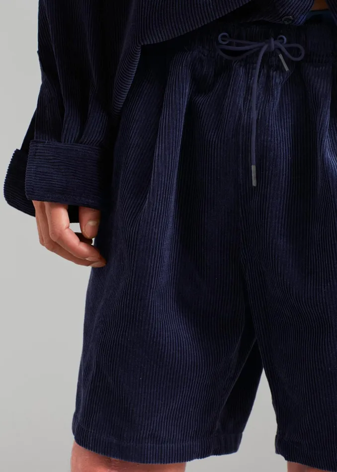 The Frankie Shop Bottoms Men Camden Corduroy Shorts 8211 Navy