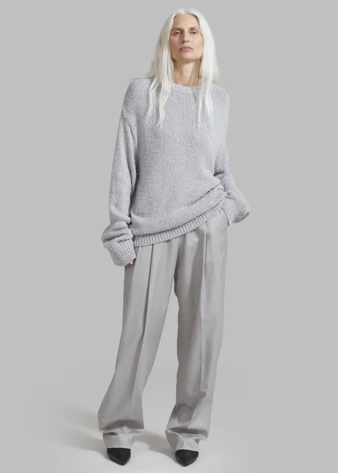 The Frankie Shop Bottoms Women Cooper Pintuck Trousers 8211 Grey