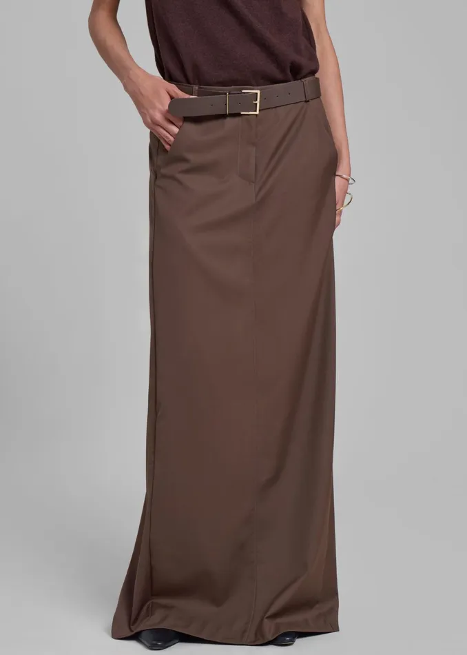 The Frankie Shop Bottoms Women Eloise Maxi Skirt 8211 Brown