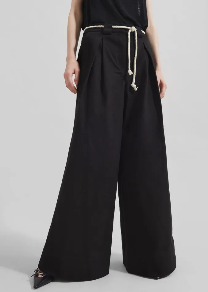 The Frankie Shop Bottoms Women The Garment Cassano Wide Pants 8211 Black