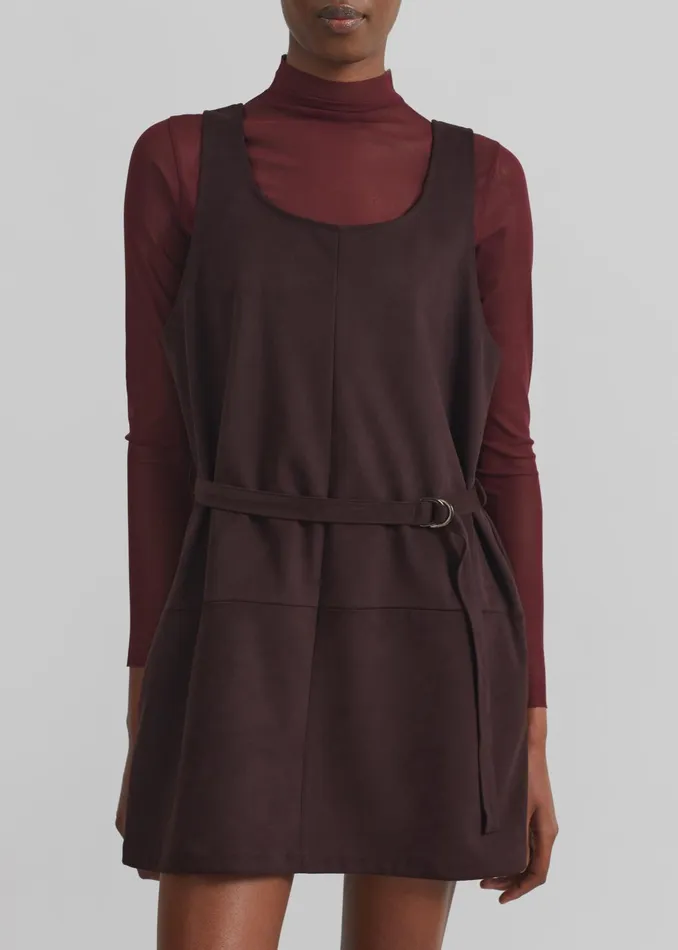 The Frankie Shop Dresses Women Kildare Faux Suede Dress 8211 Plum