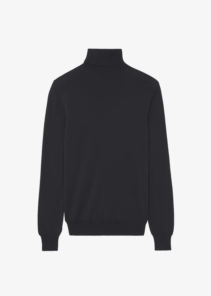 The Frankie Shop Knitwear Women Eve Thin Turtleneck Sweater 8211 Dark Grey Melange