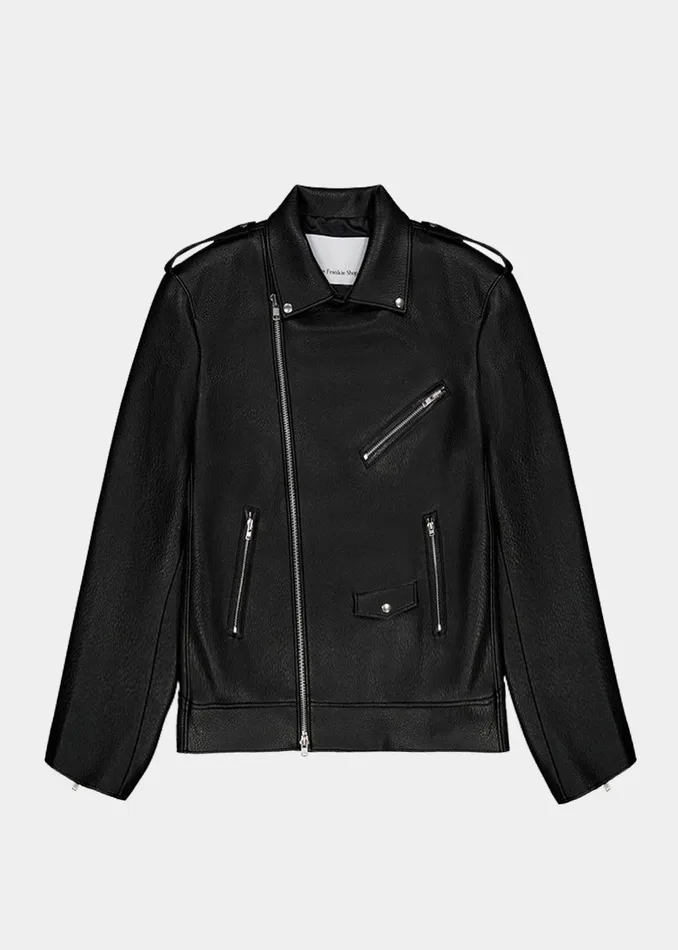 The Frankie Shop Outerwear Women Chicago Oversized Biker Jacket 8211 Black