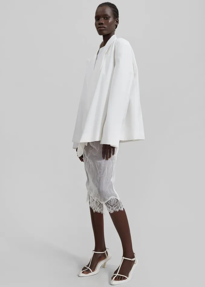 The Frankie Shop Outerwear Women Geneva Wrap Blazer 8211 White