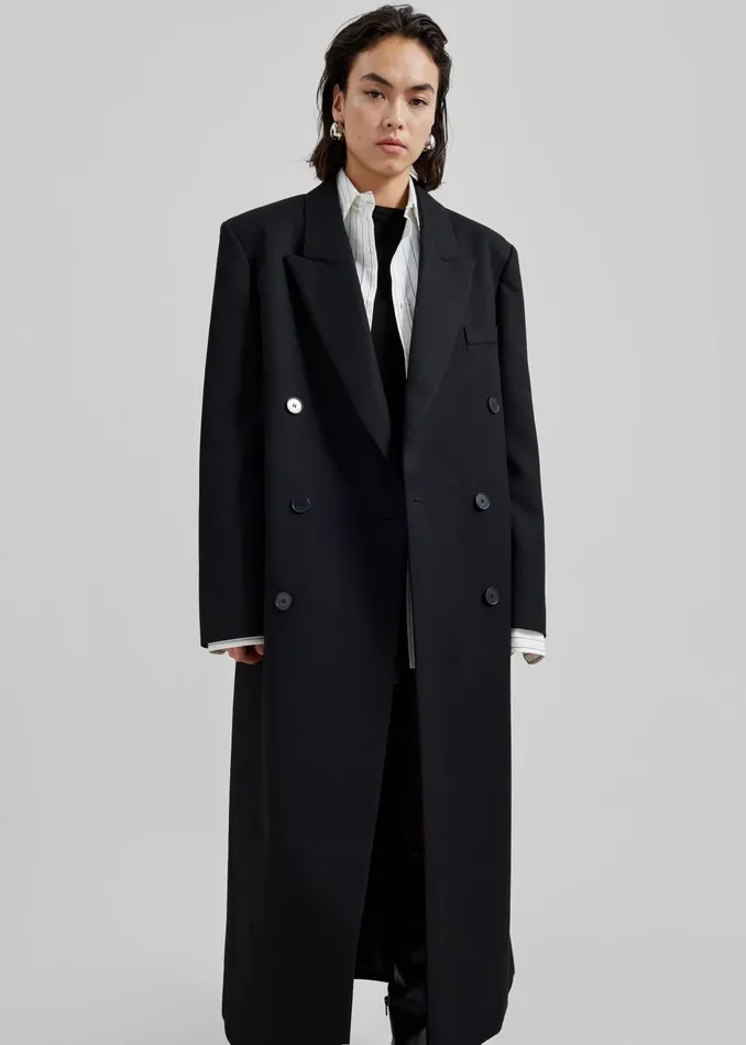 The Frankie Shop Outerwear Women Jane Long Coat 8211 Black