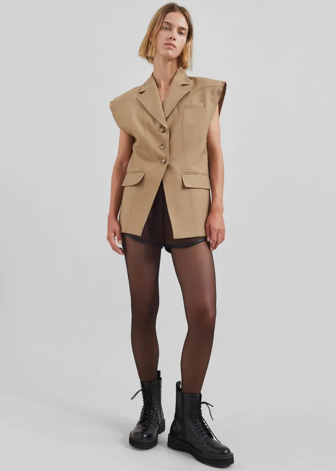 The Frankie Shop Outerwear Women Lucerne Vest 8211 Beige