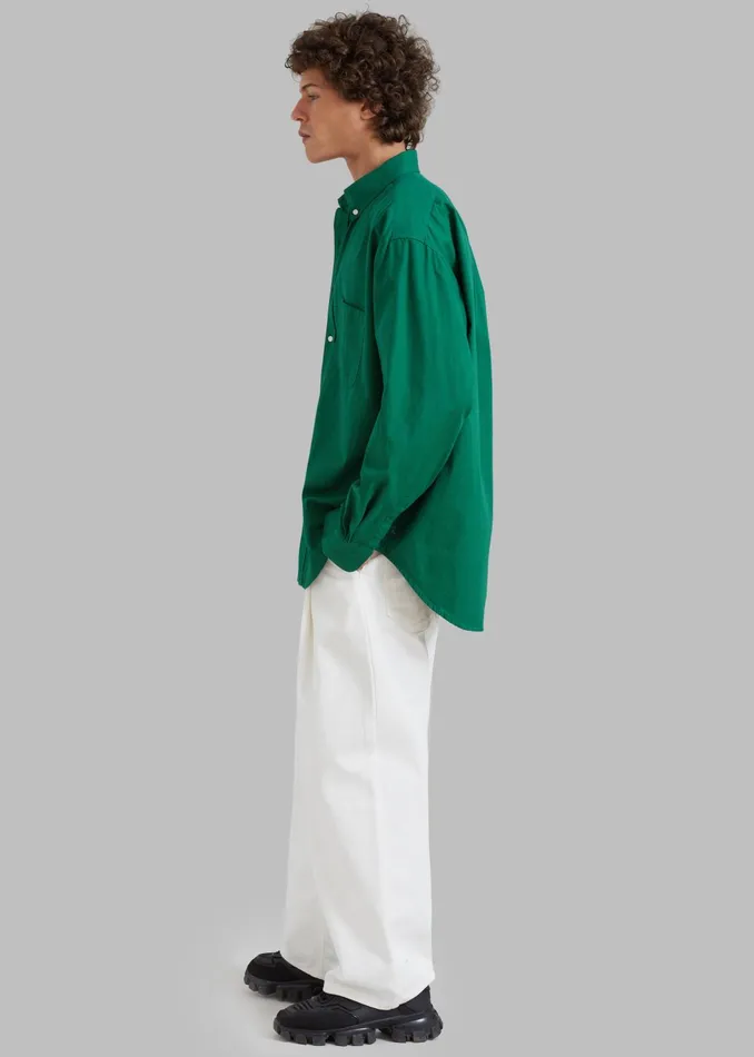 The Frankie Shop Tops Men Sinclair Shirt 8211 Green