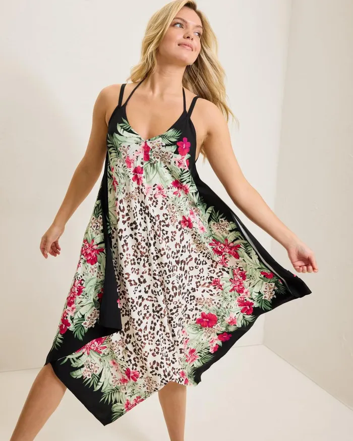 Tommy Bahama Lily Cat Scarf Coverup Dress Black Women Dresses Tommy Bahama Lily Cat Scarf Coverup Dress Black Women Dresses