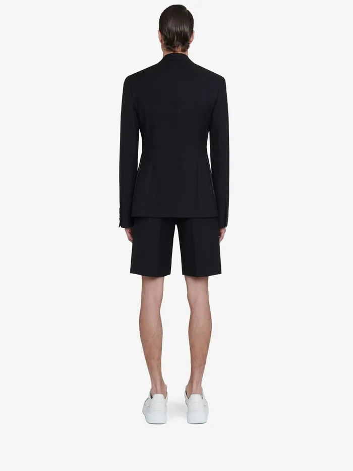 Trousers Men Alexander McQueen Tailored Shorts Black