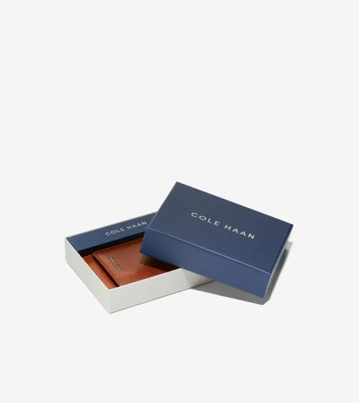 Wallets Men Cole Haan Boxshine Magnetic Wallet Cognac