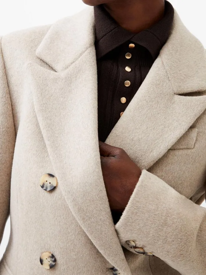 Woman French Connection Coats and Jackets Adele Felt Coat Beige