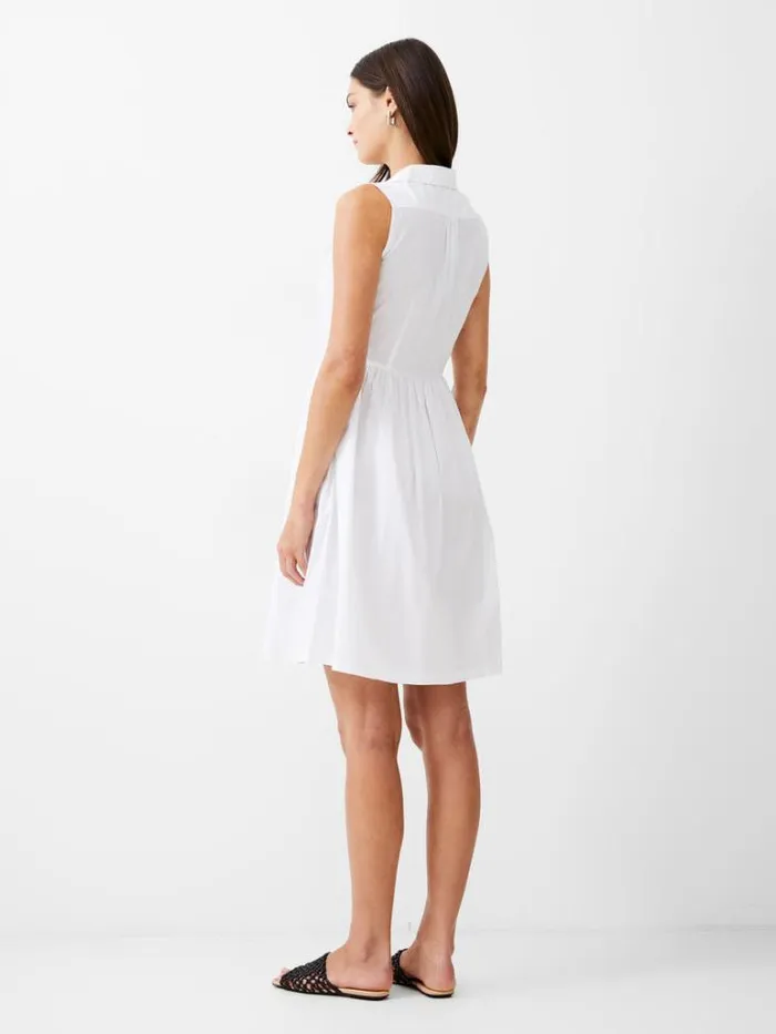 Woman French Connection Dresses Sleeveless Smock Dress White