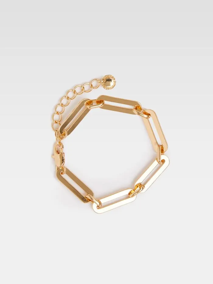 Woman French Connection Jewellery Chain Link Bracelet Gold