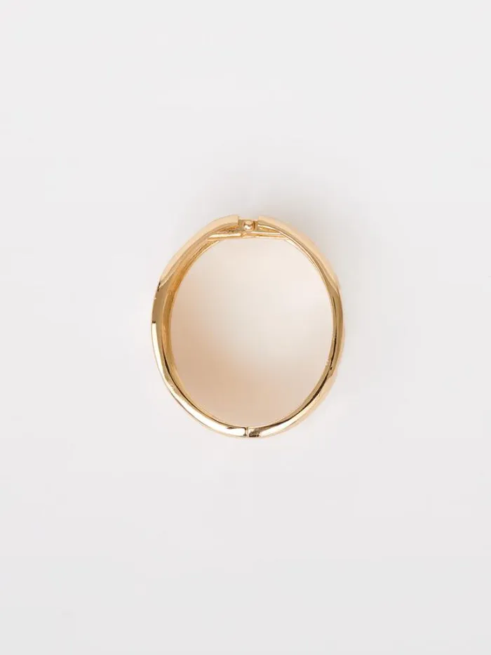 Woman French Connection Jewellery Molten Metal Bracelet Gold