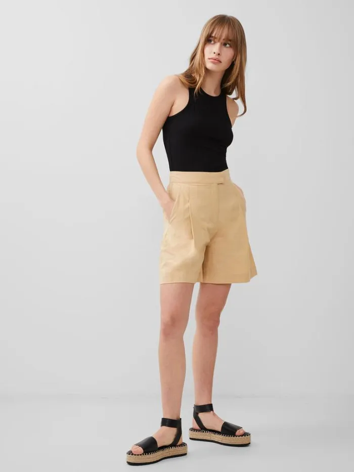 Woman French Connection Skirts and Shorts Alania City Shorts Biscotti