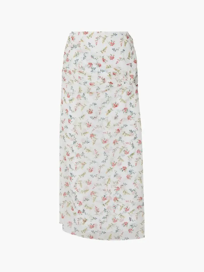 Woman French Connection Skirts and Shorts Floriana Hallie Crinkle Skirt Summer White