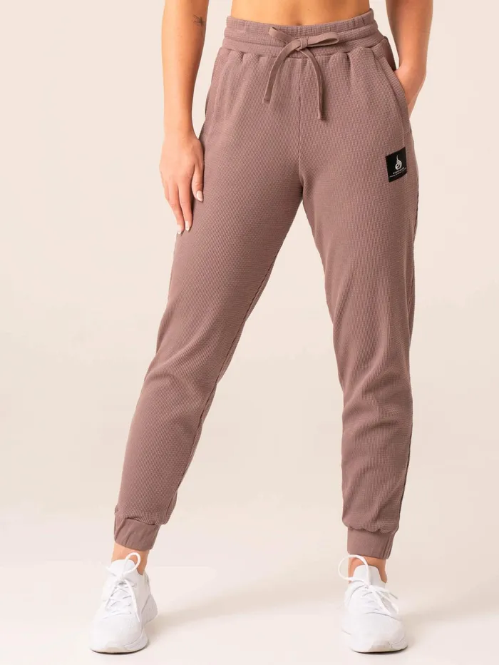 Women039s Waffle Lounge Pants 8211 Taupe Women Ryderwear Pants