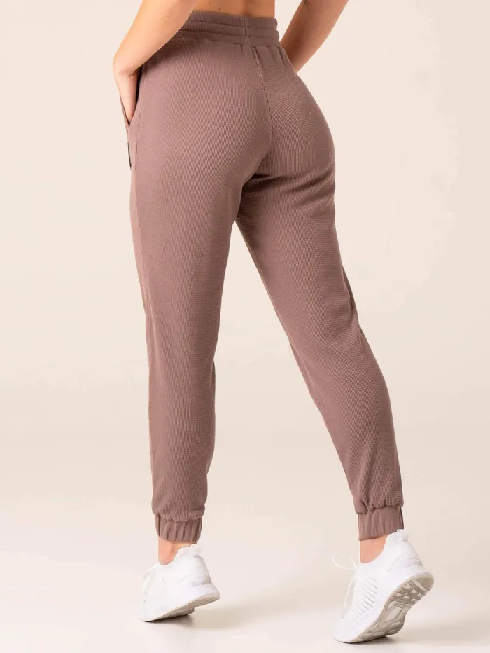 Women039s Waffle Lounge Pants 8211 Taupe Women Ryderwear Pants