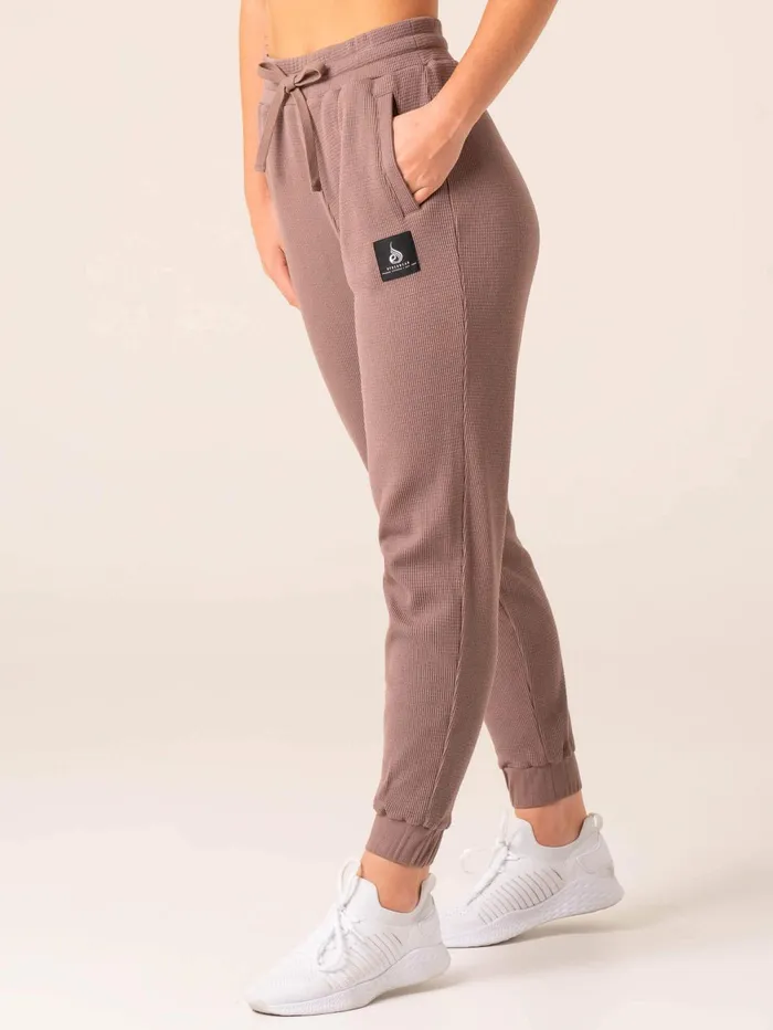 Women039s Waffle Lounge Pants 8211 Taupe Women Ryderwear Pants