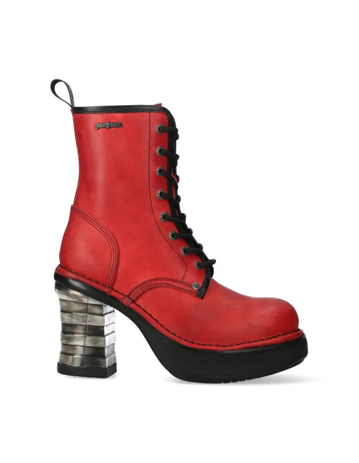 Women Ankle Boot Metallic M8362C1 New Rock Heels