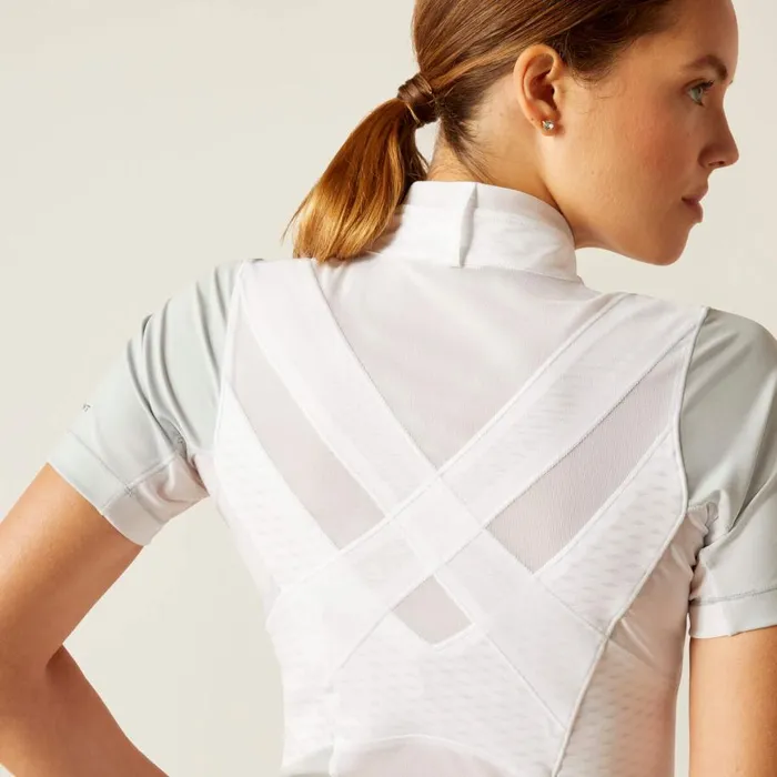 Women Ascent Show Shirt Pearl Grey Ariat English Riding Women Ascent Show Shirt Pearl Grey Ariat English Riding