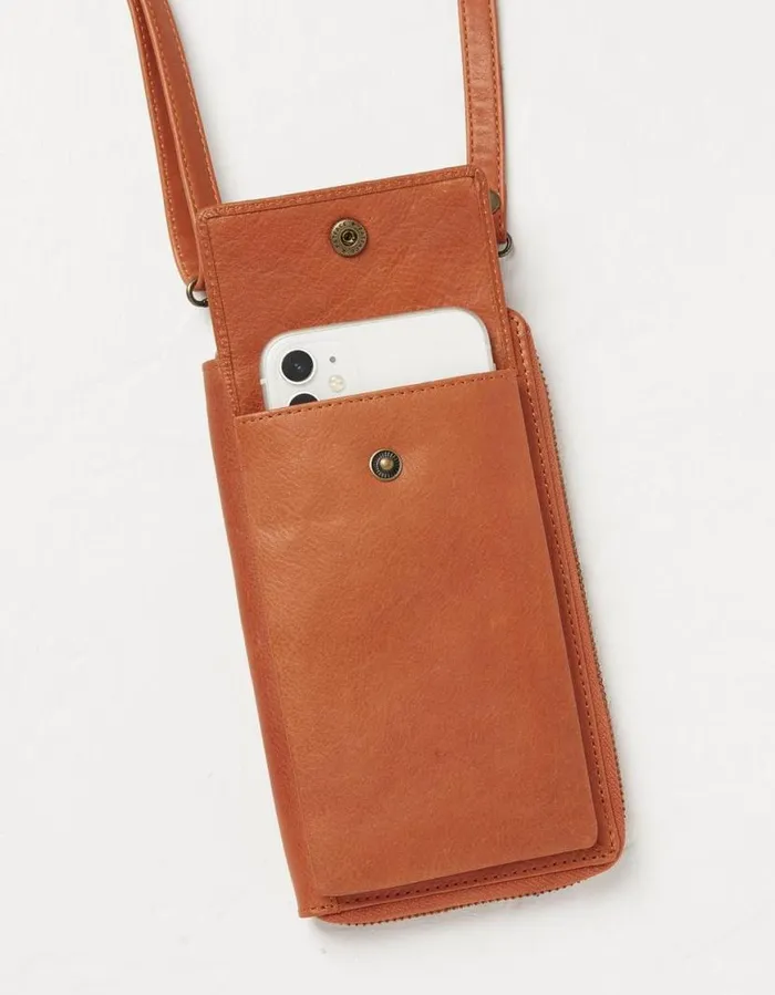 Women Bags and Purses FatFace Louisa Phone Purse Orange