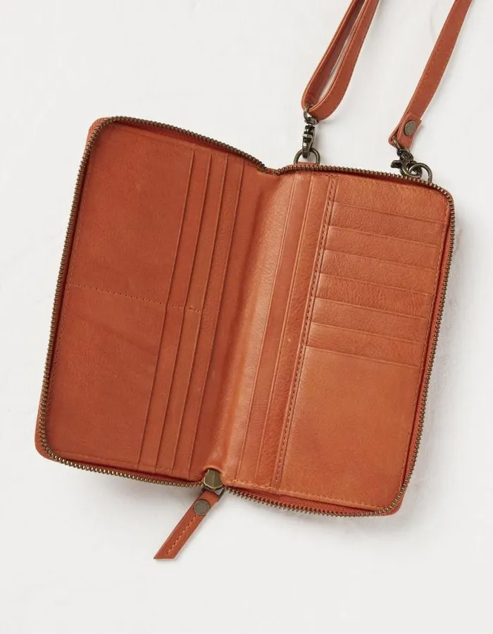 Women Bags and Purses FatFace Louisa Phone Purse Orange