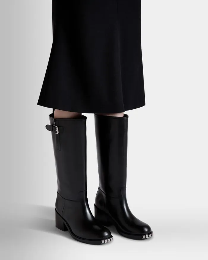 Women Bally Boots and Ankle Boots Peggy Boot In Black Leather Black Women Bally Boots and Ankle Boots Peggy Boot In Black Leather Black