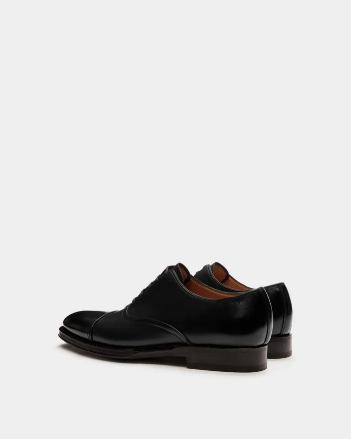 Women Bally Flats and Moccasins Scribe Un Oxford In Black Leather Black Women Bally Flats and Moccasins Scribe Un Oxford In Black Leather Black