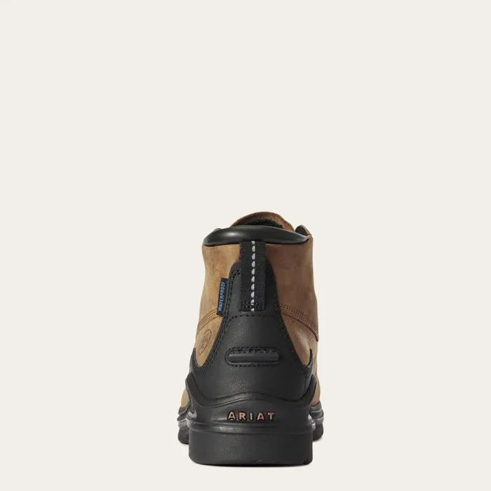 Women Barnyard Lace Waterproof Boot Weathered Brown Ariat Western Boots Women Barnyard Lace Waterproof Boot Weathered Brown Ariat Western Boots