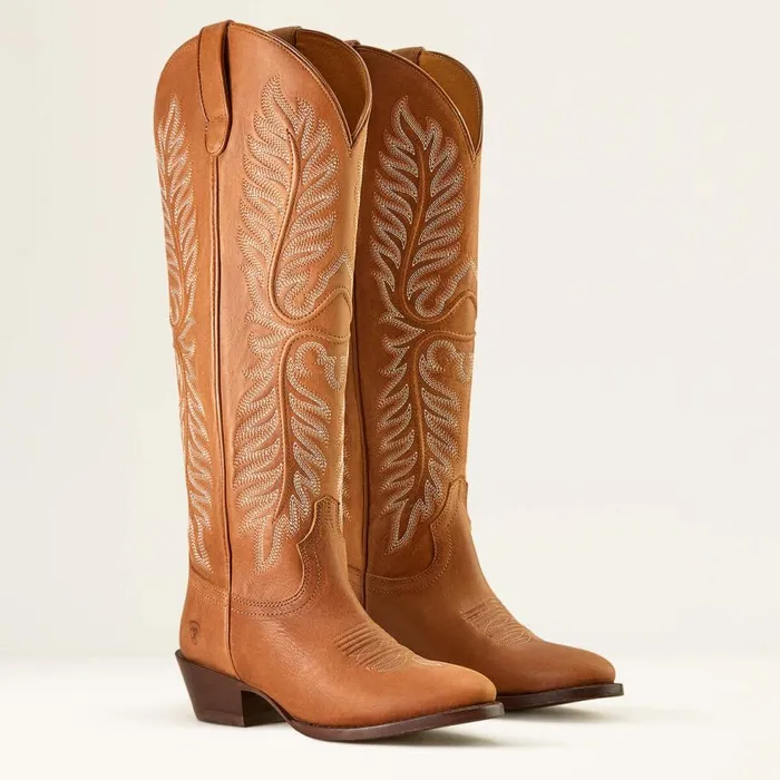 Women Belle Stretchfit Western Boot Light Acorn Ariat Western Boots Women Belle Stretchfit Western Boot Light Acorn Ariat Western Boots