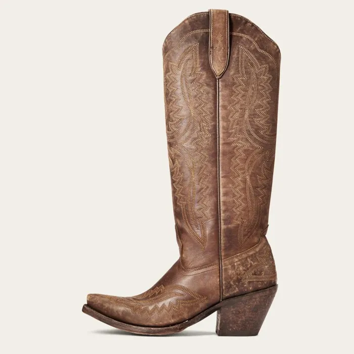 Women Casanova Western Boot Naturally Distressed Brown Ariat Western Boots