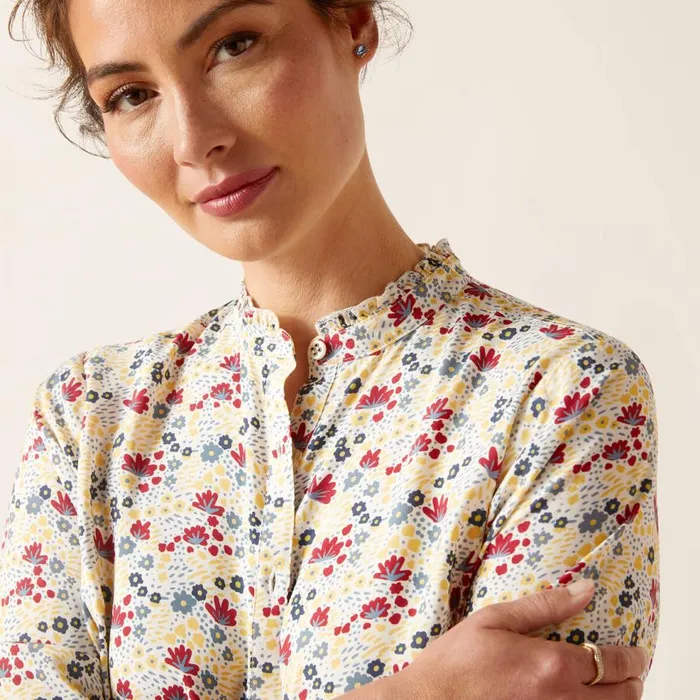 Women Clarion Blouse Mod Floral Ariat TShirts and Tops