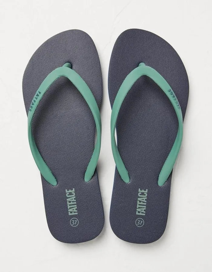 Women Flip Flops FatFace Portloe Flip Flop Navy
