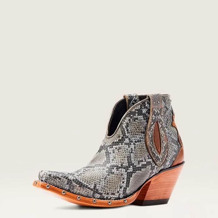 Women Greeley Western Boot Natural Snake Ariat Western Boots