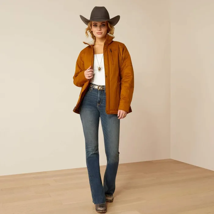Women Grizzly Insulated Jacket Chestnut Ariat Jackets and Vests