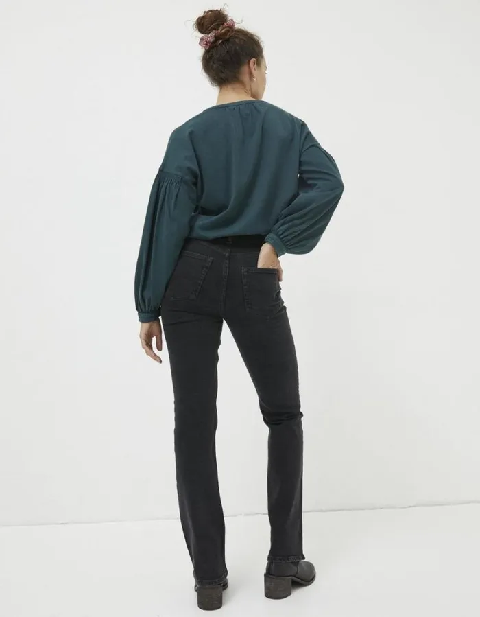 Women Jeans and Dungarees FatFace Brooke Bootcut Washed Black