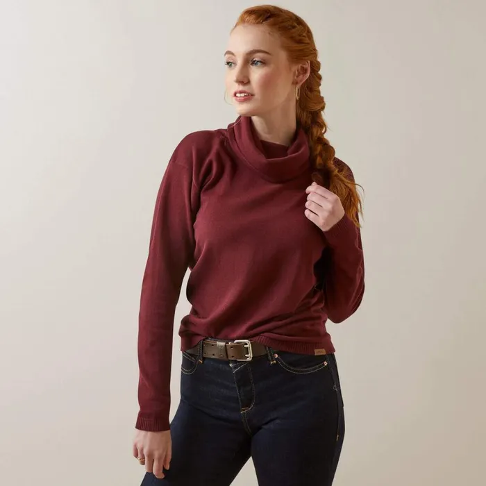 Women Lexi Sweater Tawny Port Ariat Sweatshirts and Hoodies