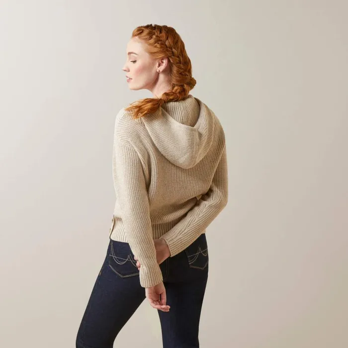 Women Los Altos Sweater Oatmeal Heather Ariat Sweaters and Cardigans Women Los Altos Sweater Oatmeal Heather Ariat Sweaters and Cardigans