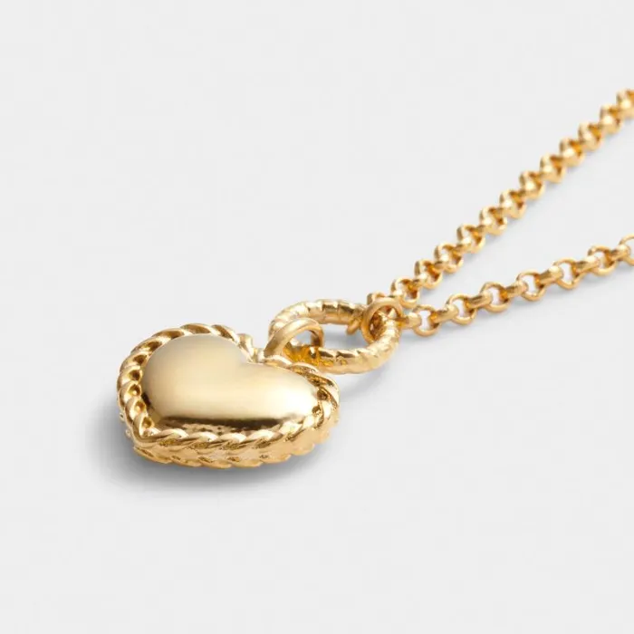 Women Love039 Waterproof Gold Heart Necklace Katie Loxton Necklaces