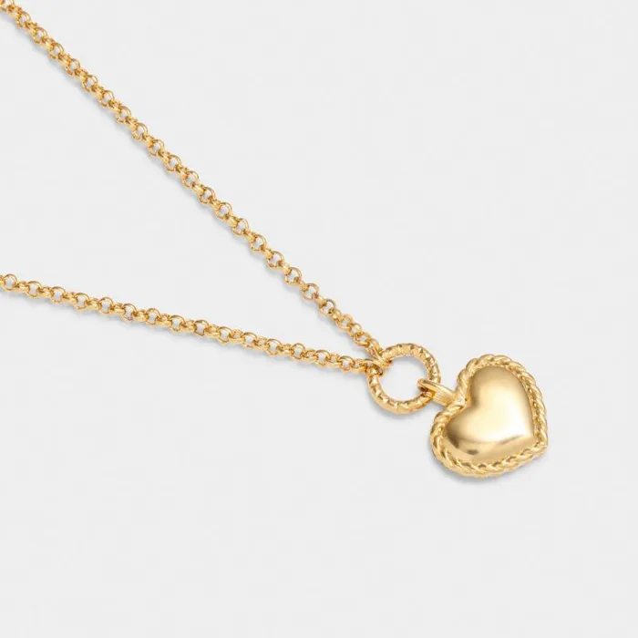 Women Love039 Waterproof Gold Heart Necklace Katie Loxton Necklaces