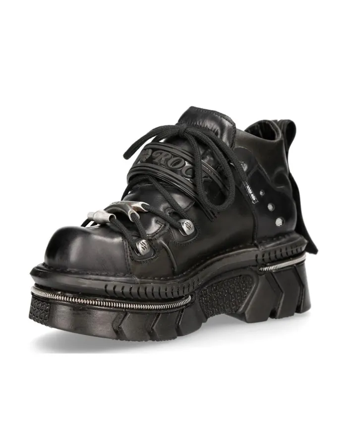 WomenMen Ankle Boot Techno MMet005C3 New Rock Platform