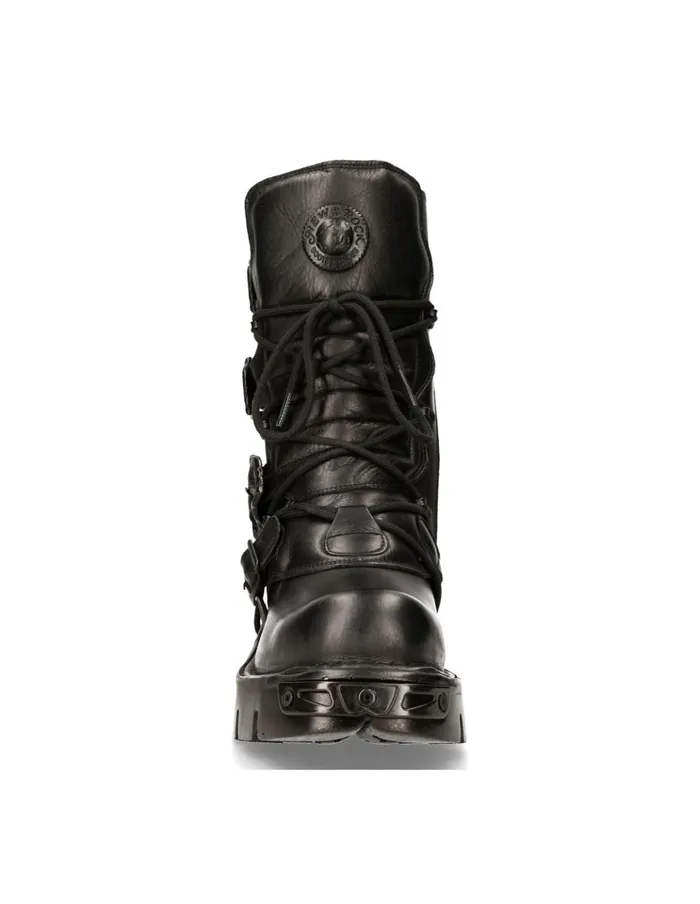 WomenMen Boot Black Reactor M391S18 New Rock Boots