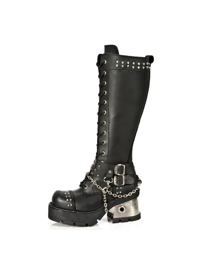 WomenMen High Boot Metallic M1027C1 New Rock Boots